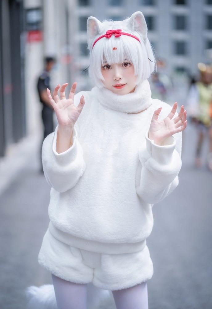 动物王国白狐cos正片