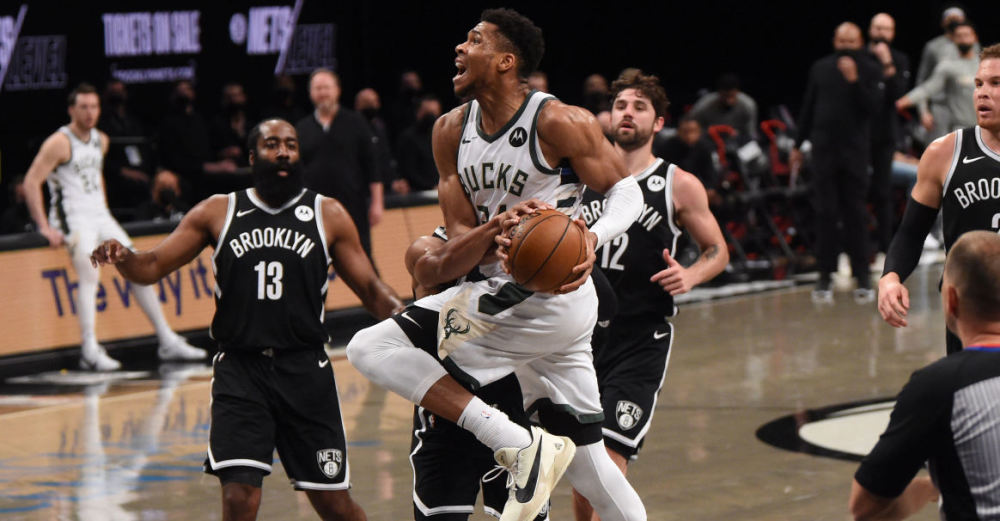 115-111,雄鹿战胜篮网,赢得抢七大战,大比分4-3淘汰对手,3年内第二次