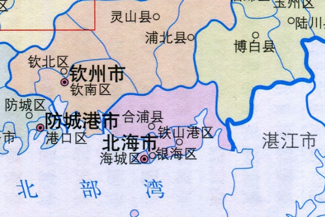 北海市乡镇地图图片