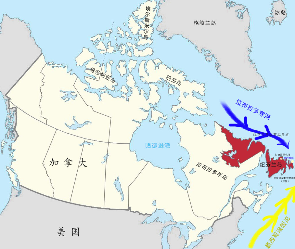 纽芬兰位置纽芬兰岛是加拿大纽芬兰与拉布拉多省的一部分,人口约50万