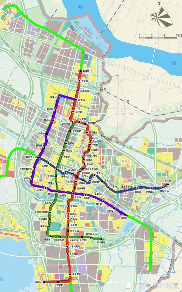 常州市軌道交通規劃了4條線路,目前已開通地鐵1號線,2號線