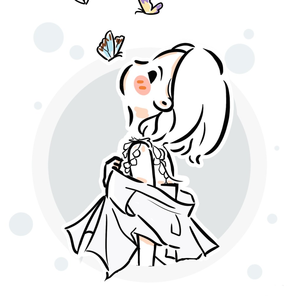 这组杨紫的插画头像可爱爆表啊