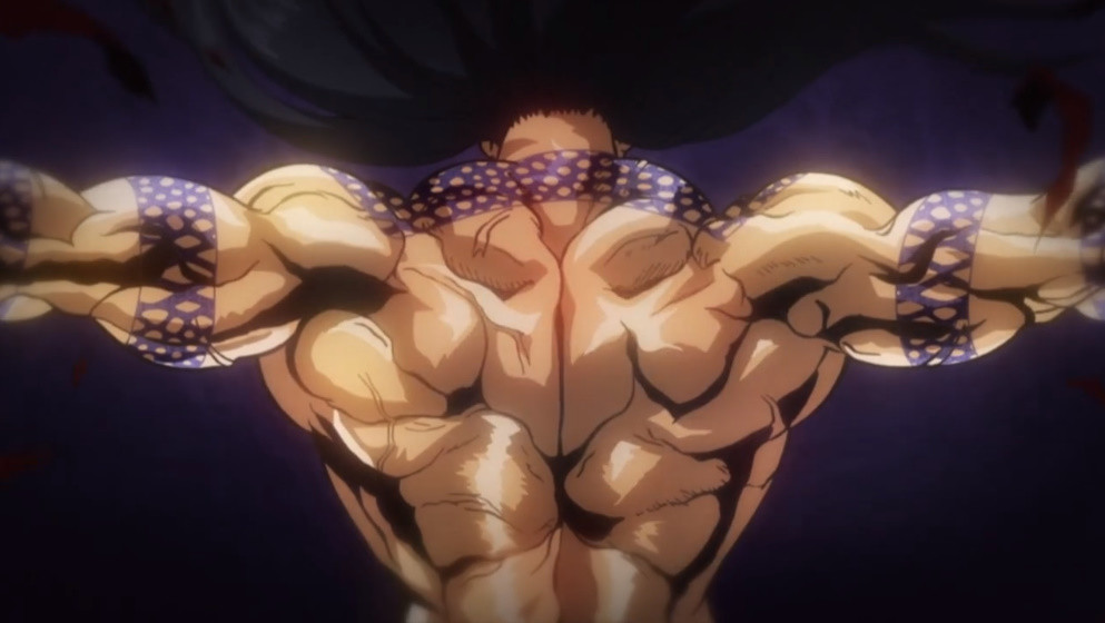 图中展示的是吕布的后背,健壮的肌肉闪耀着金属的光辉,看到这一幕,是