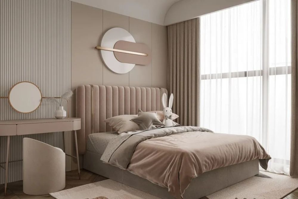 浪漫浅咖色住宅轻奢儒雅很是高级