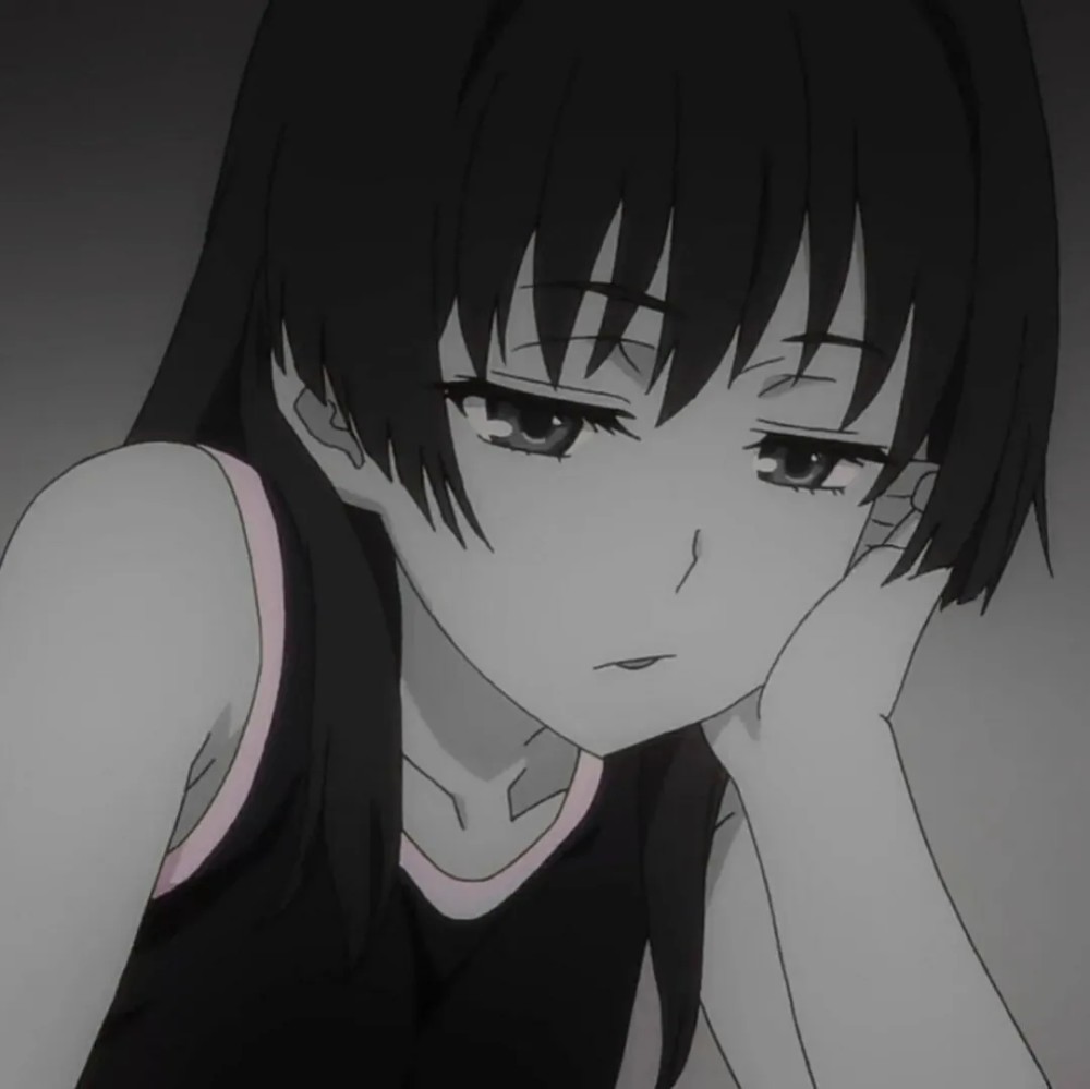 一组比较丧的动漫女头愿你之后再也没有暗黑期