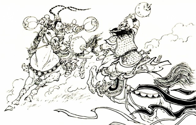 大战岳云的黑蛮龙与金国勇将金弹子两人的实力差距有多大