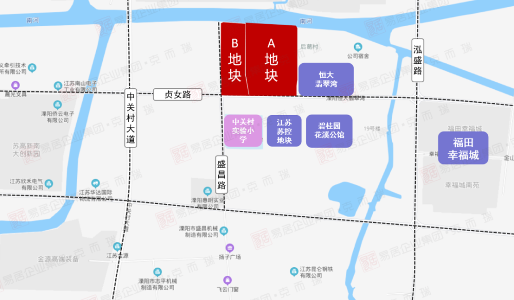 起拍价3075元/㎡,溧阳中关村板块又挂出两幅宅地!