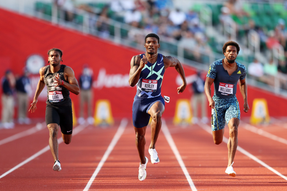 【田径】美国田径奥运选拔赛,男女飞人展示强大实力_腾讯新闻