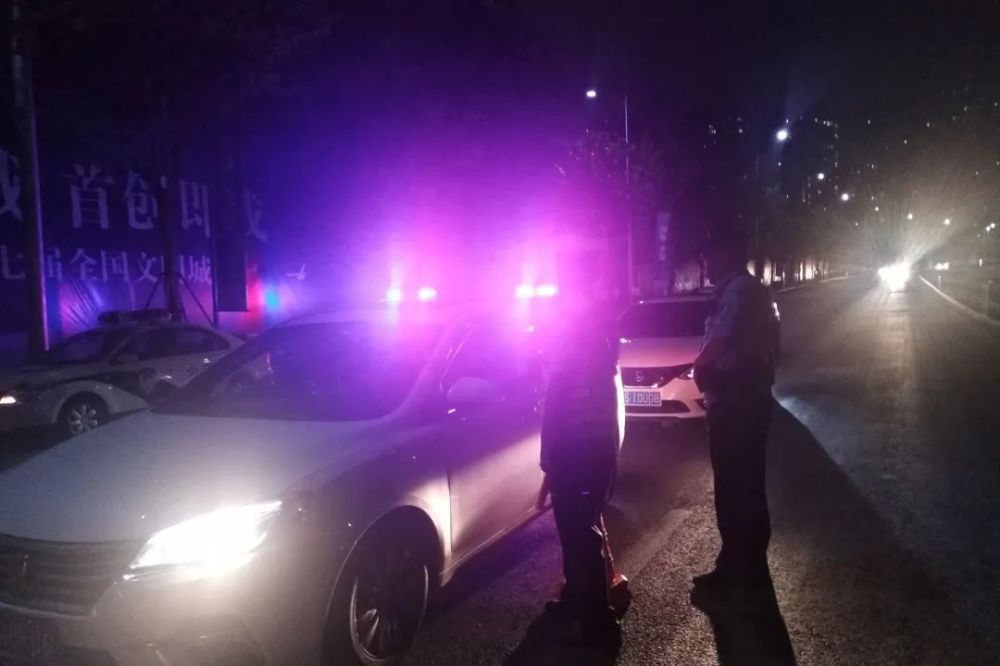 " 昼夜"结合,提高打击针对性 # 白天见警察,夜间见警灯 出入有卡口