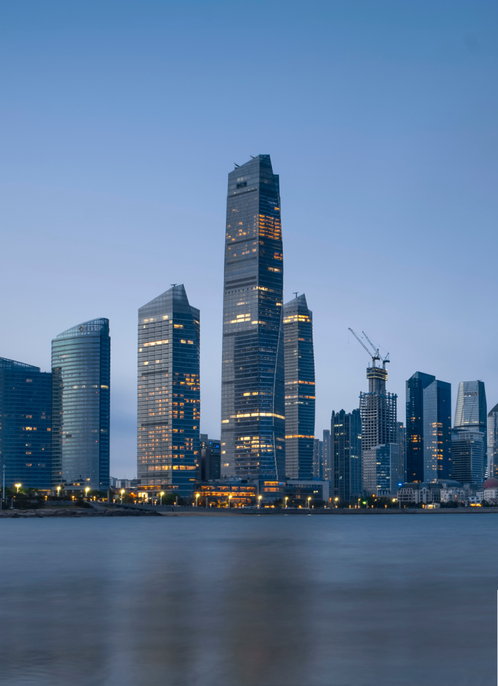 山东第一高楼369米的青岛海天中心正式运营