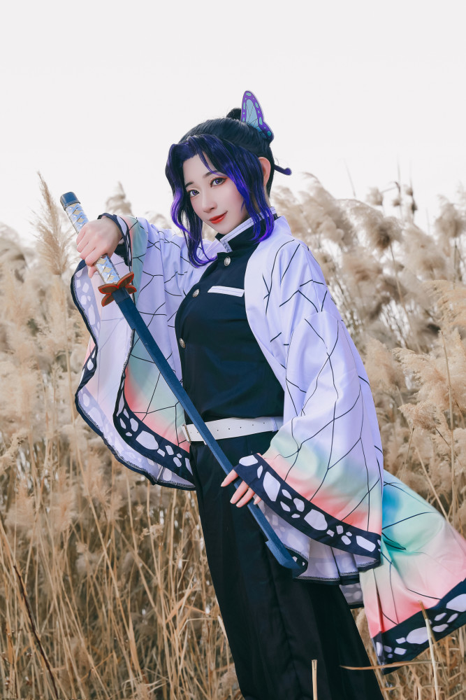 鬼灭之刃蝴蝶忍cosplay