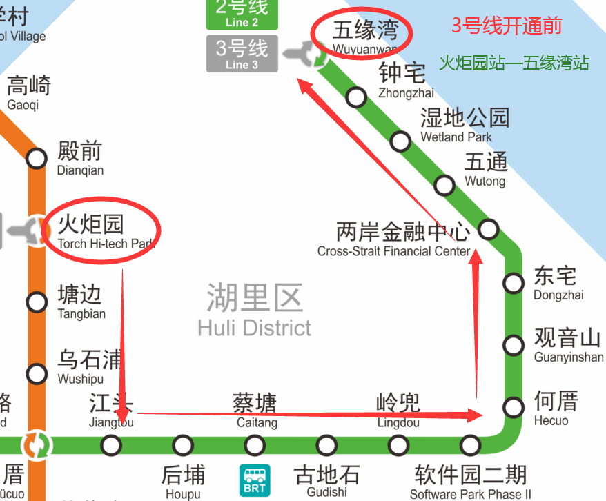 翔安地铁3号线路图图片