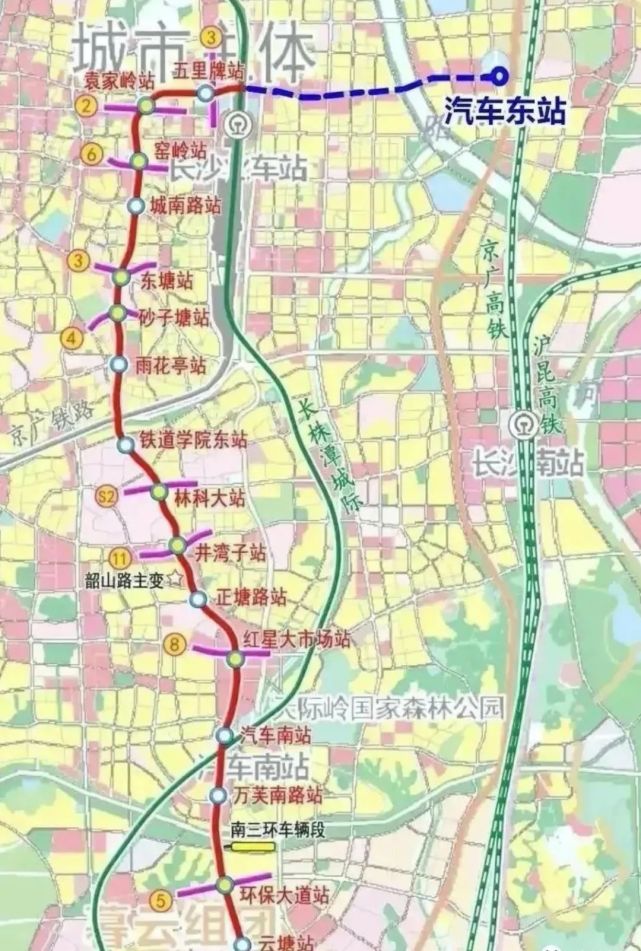 长沙地铁7号线,11号线最新进展曝光!|长沙|地铁|线网规划