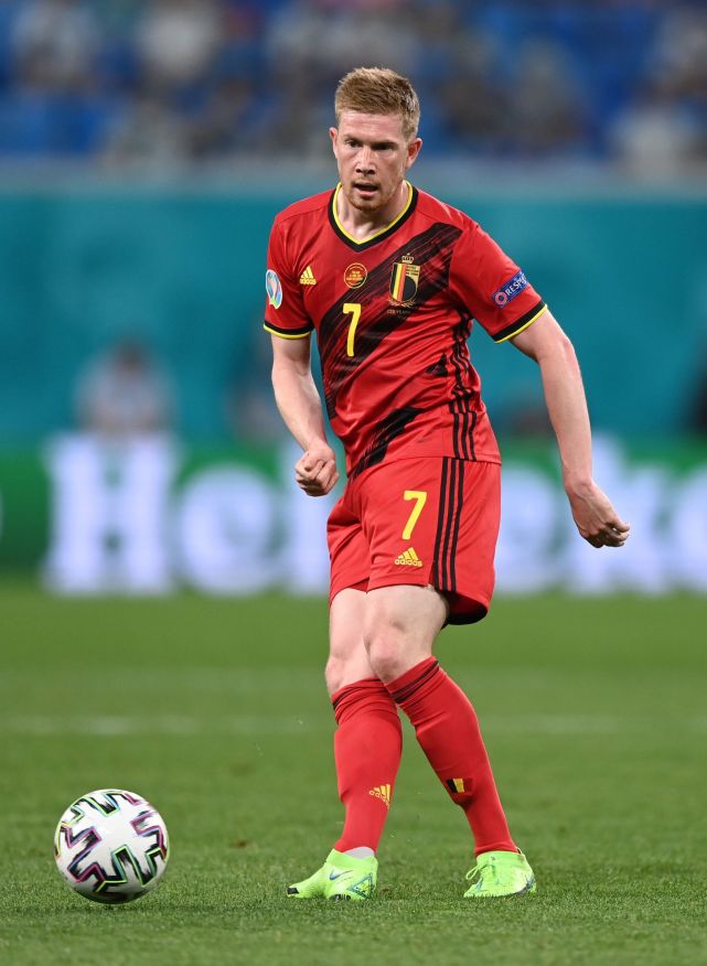 6月21日,比利时队球员德布劳内在比赛中.新华社/路透