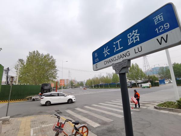 离开建越来越近郑州紫荆山路长江路组合立交工程又有新进展