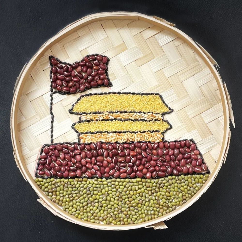 手工作品 ╱《五谷丰登》作者:刘以宁(3岁)(行政人员吴楠儿子)no.