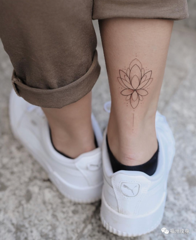 脚踝处高清纹身图案(d)|纹身