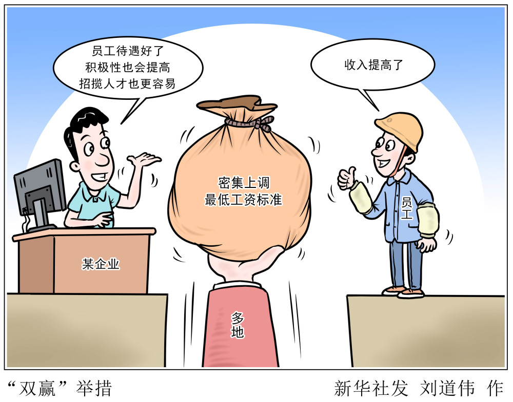 图表漫画新华视点双赢举措