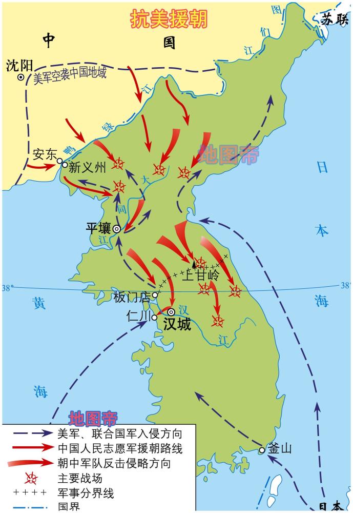 朝鲜半岛上有两个国家,北边的朝鲜面积约12