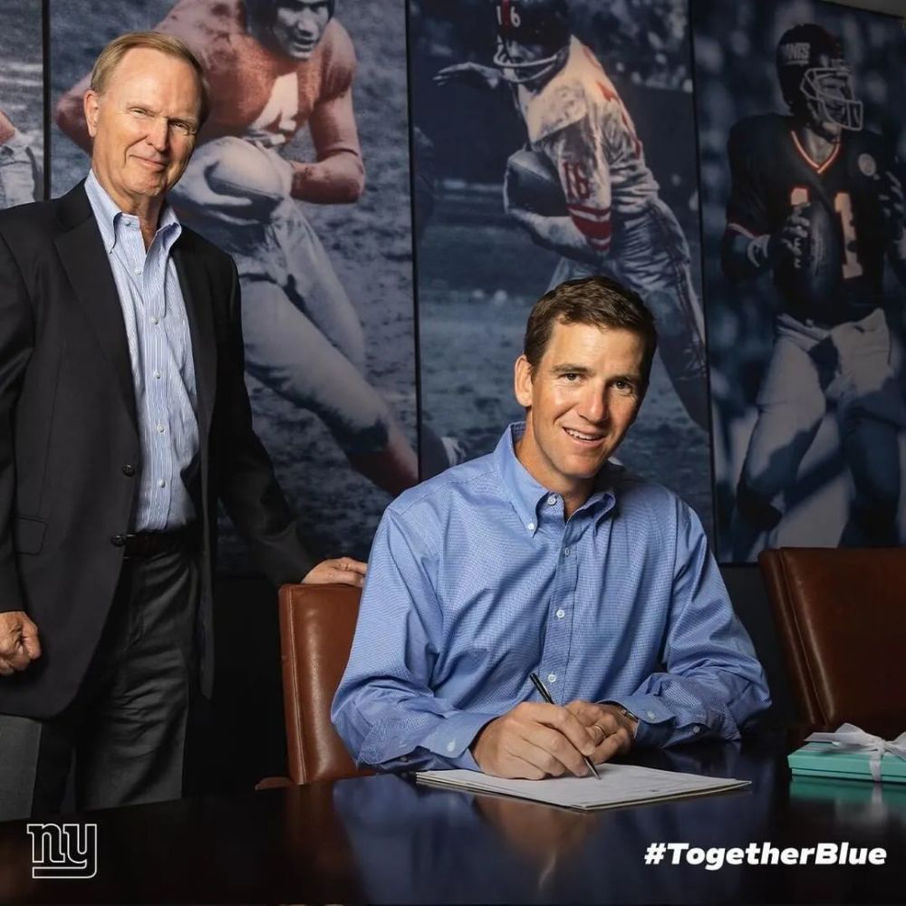 巨人将退役小曼宁10号球衣伊莱将以新身份重回巨人