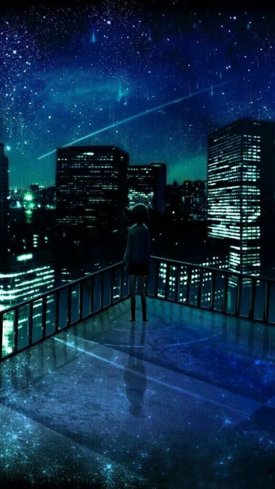 老人与海 阅读感悟和 夜景 美丽无比的动漫夜景壁纸 腾讯新闻