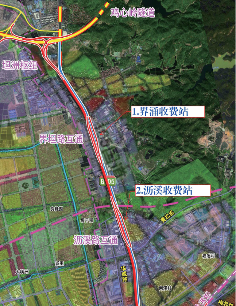 香海大桥支线,收费站汇总图(点击可查看大图)▼所有收费站原规划位置