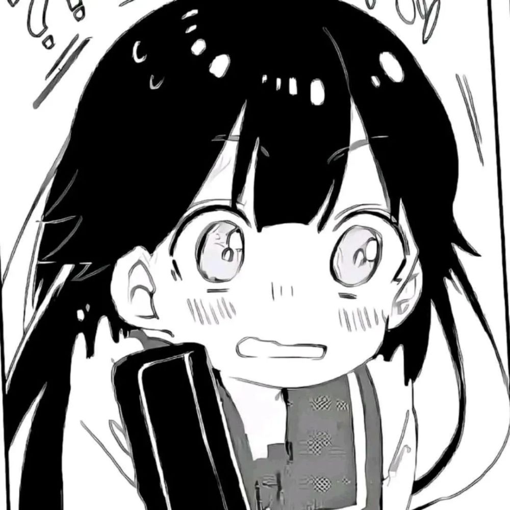 超奈斯的男女生黑白动漫头像_腾讯新闻