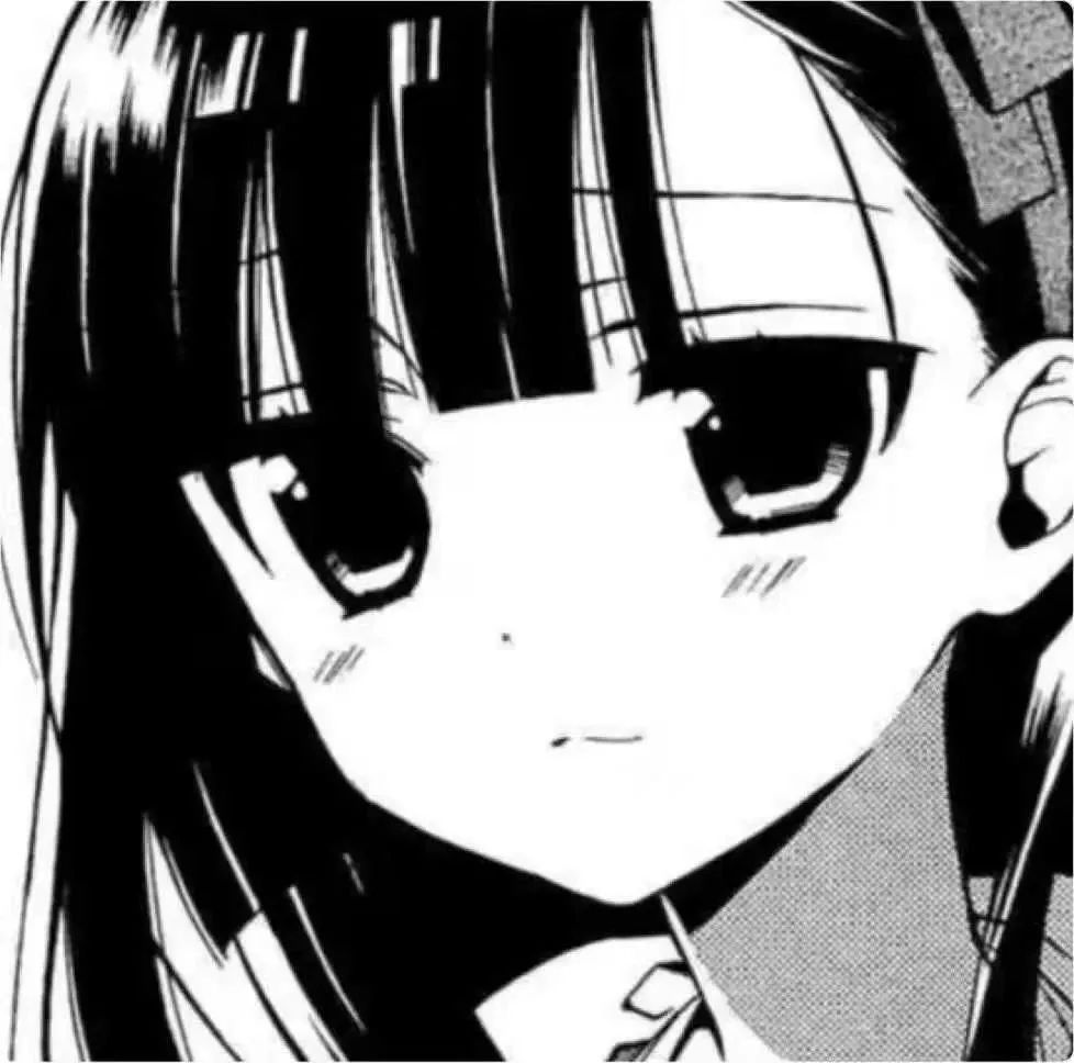 爱了爱了超奈斯的男女生黑白动漫头像