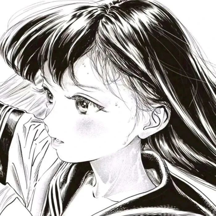 超奈斯的男女生黑白动漫头像_腾讯新闻