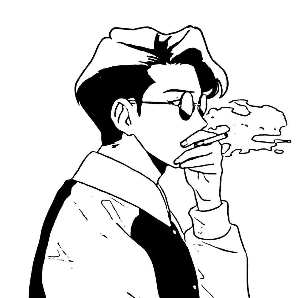 爱了爱了超奈斯的男女生黑白动漫头像