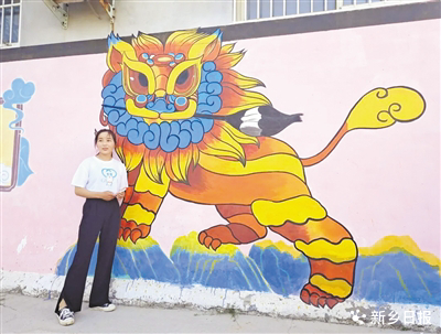 因为美丽的墙绘,让辉县市张村乡小屯村成为网红打卡地