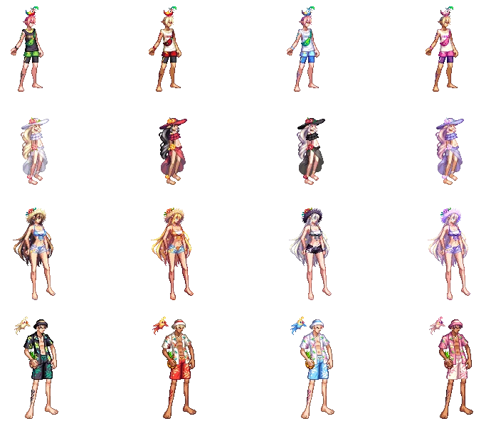 dnf韩服624更新21年夏日装扮出现4种颜色可供选择