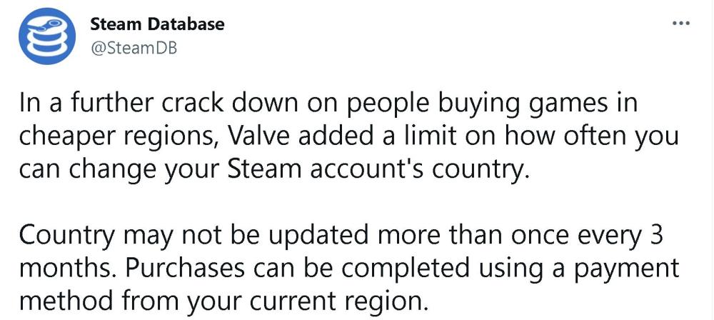 Steam出重拳限制频繁换区的玩家 腾讯新闻