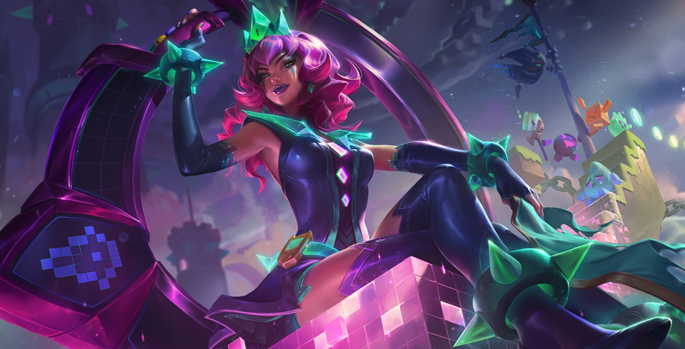 英雄联盟:琪亚娜最有气质的皮肤,至臻lv太帅,女帝头发奇特