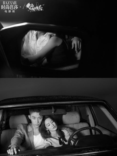 黄景瑜李沁黑白氛围感大片释出光影交错间cp感满满