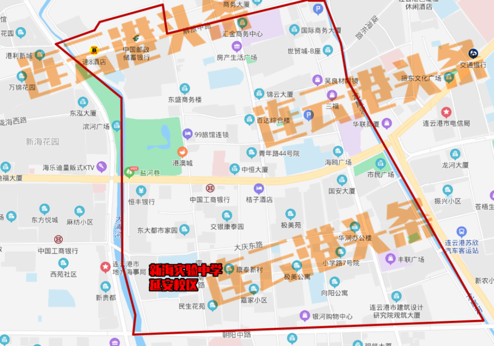 郁洲南路以东,长深高速以西,苍梧路以南,朝阳东路以北地区2.