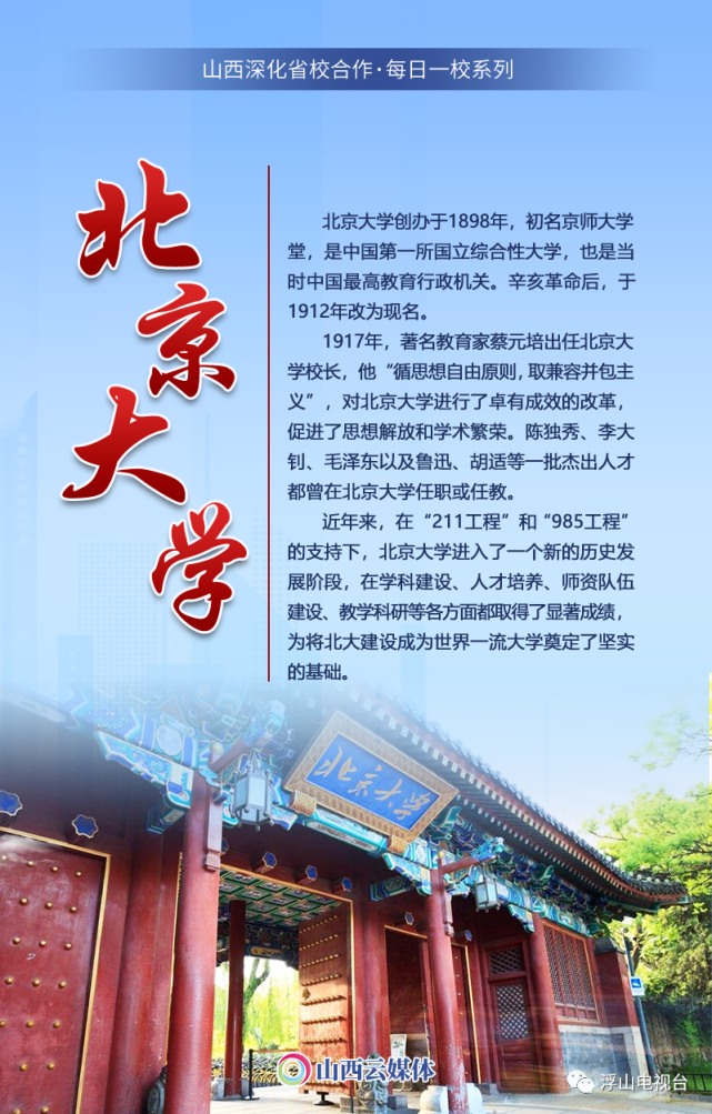 省校合作·每日一校|北京大学|北京大学|融媒体中心