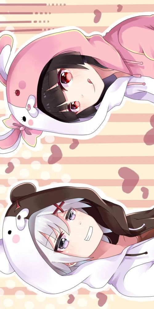 弹丸论破莫诺美兔美动漫全面屏壁纸无水印分享