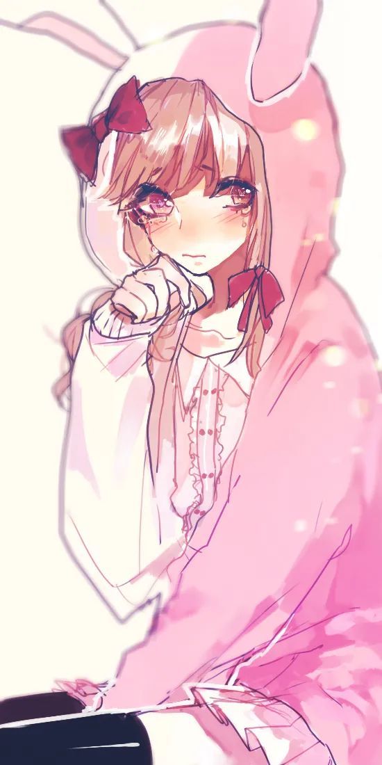 弹丸论破莫诺美兔美动漫全面屏壁纸无水印分享