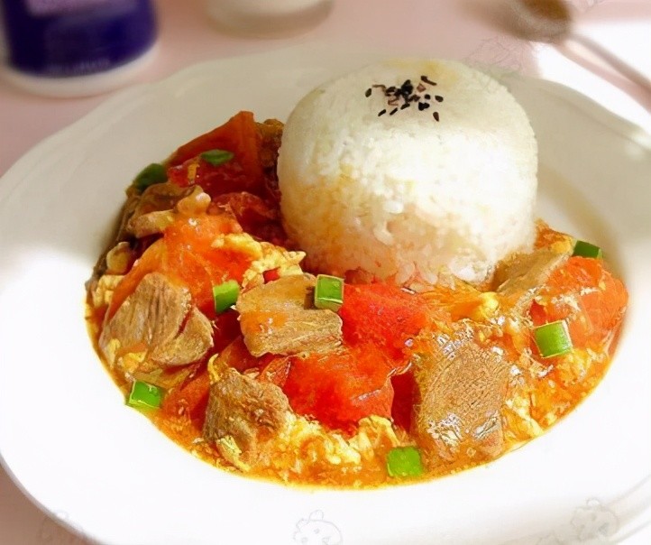米饭的n种做法—第五十九课:番茄滑蛋牛肉饭