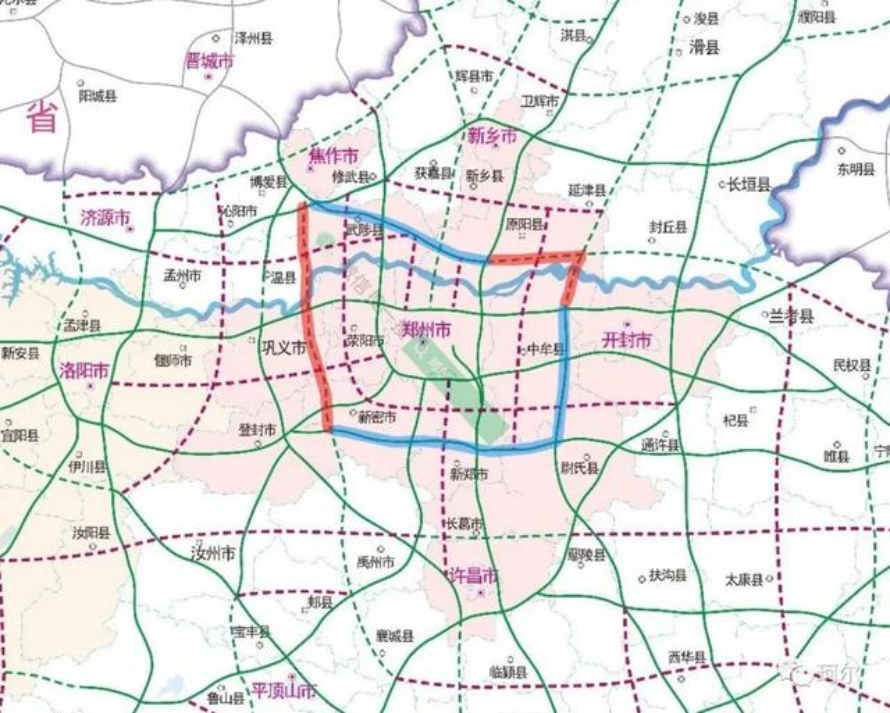 郑西高速公路规划图图片