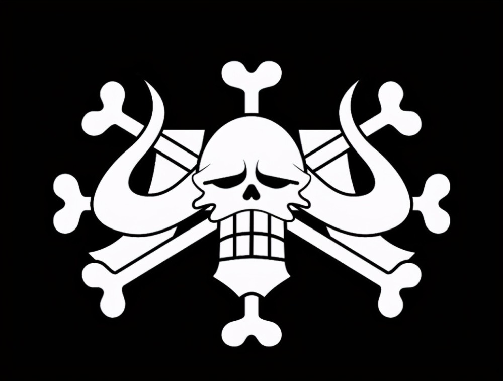 海贼王旗帜图案图片