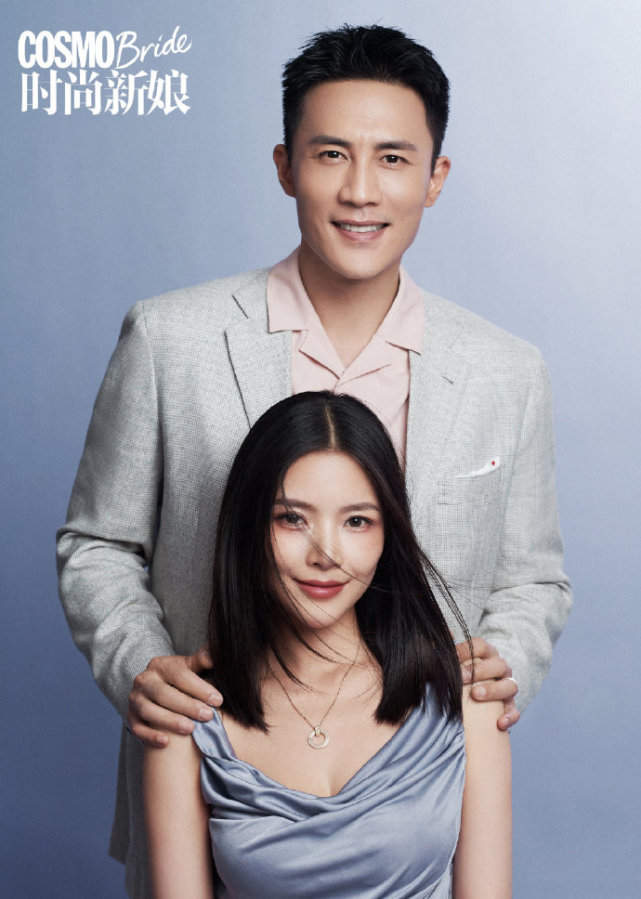 照片中,杜淳和王灿连换数套礼服,每一套都让人眼前一亮.