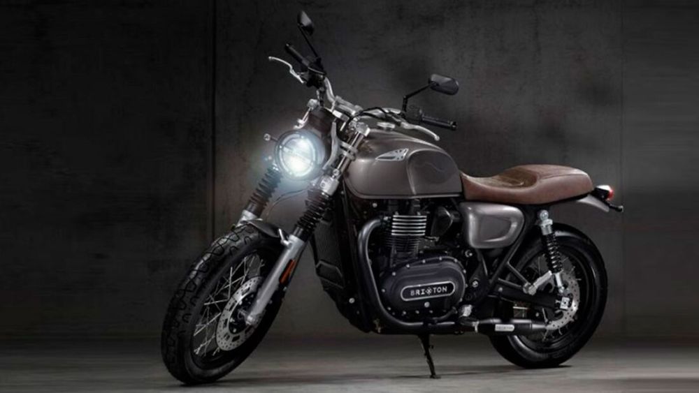 据悉,这台车是来自奥地利的brixton,与高金合作打造的大排量摩托车,其