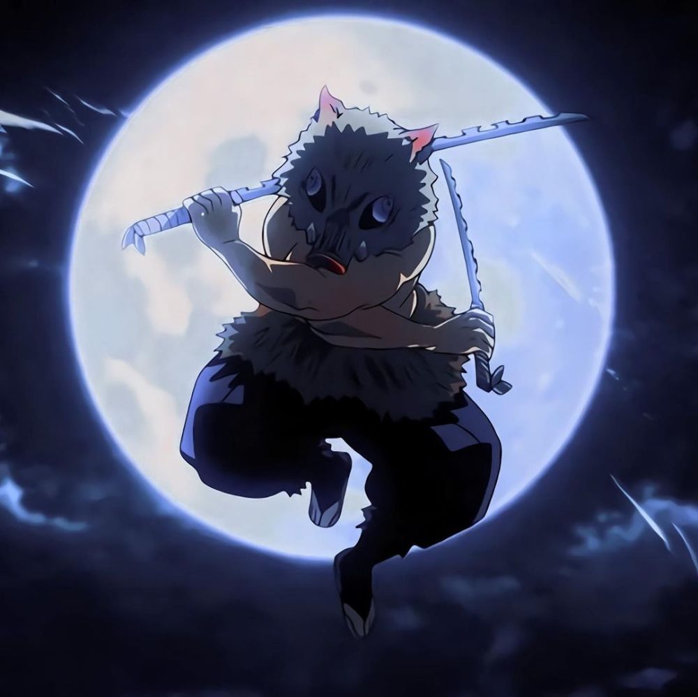 第263期 动漫男头 鬼灭之刃嘴平伊之助无水印男生头像 腾讯新闻