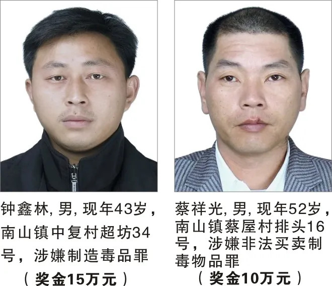 最高悬赏50万!这49名在逃人员,见到他们速报警