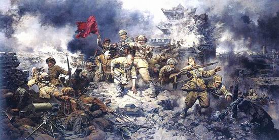 吴克华将军的第四纵队,在塔山与敌东进兵团遭遇,双方展开了一番激战