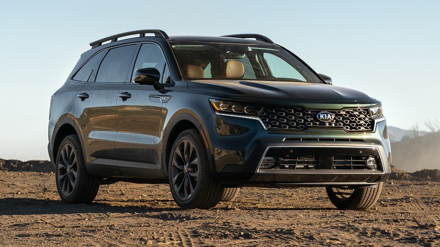 2021年起亚索兰托sorento首次测试v6已被四缸取代