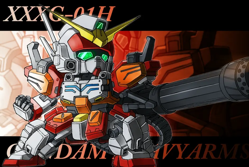 模玩控机动战士高达sd比例五小强插画合集