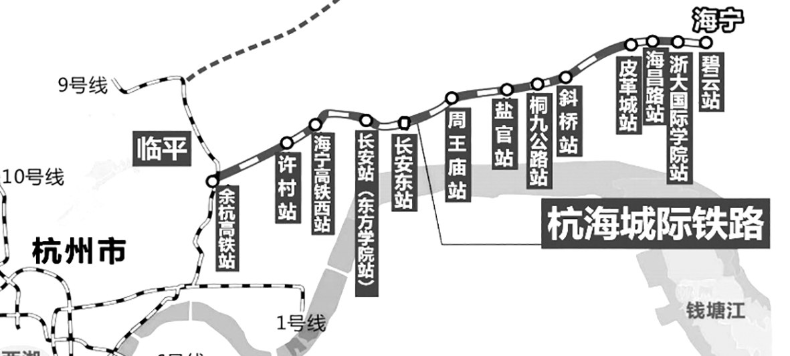 杭海城际铁路6月28日开通试运营一张票坐到西湖边